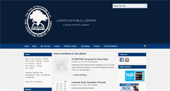 Desktop Screenshot of lewistonpubliclibrary.org